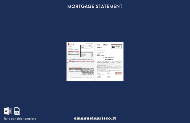 stile verificato Austria BAWAG PSK estratto conto mutuo bancario, pagine, modell